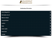 Tablet Screenshot of goldankauf-dresden.com